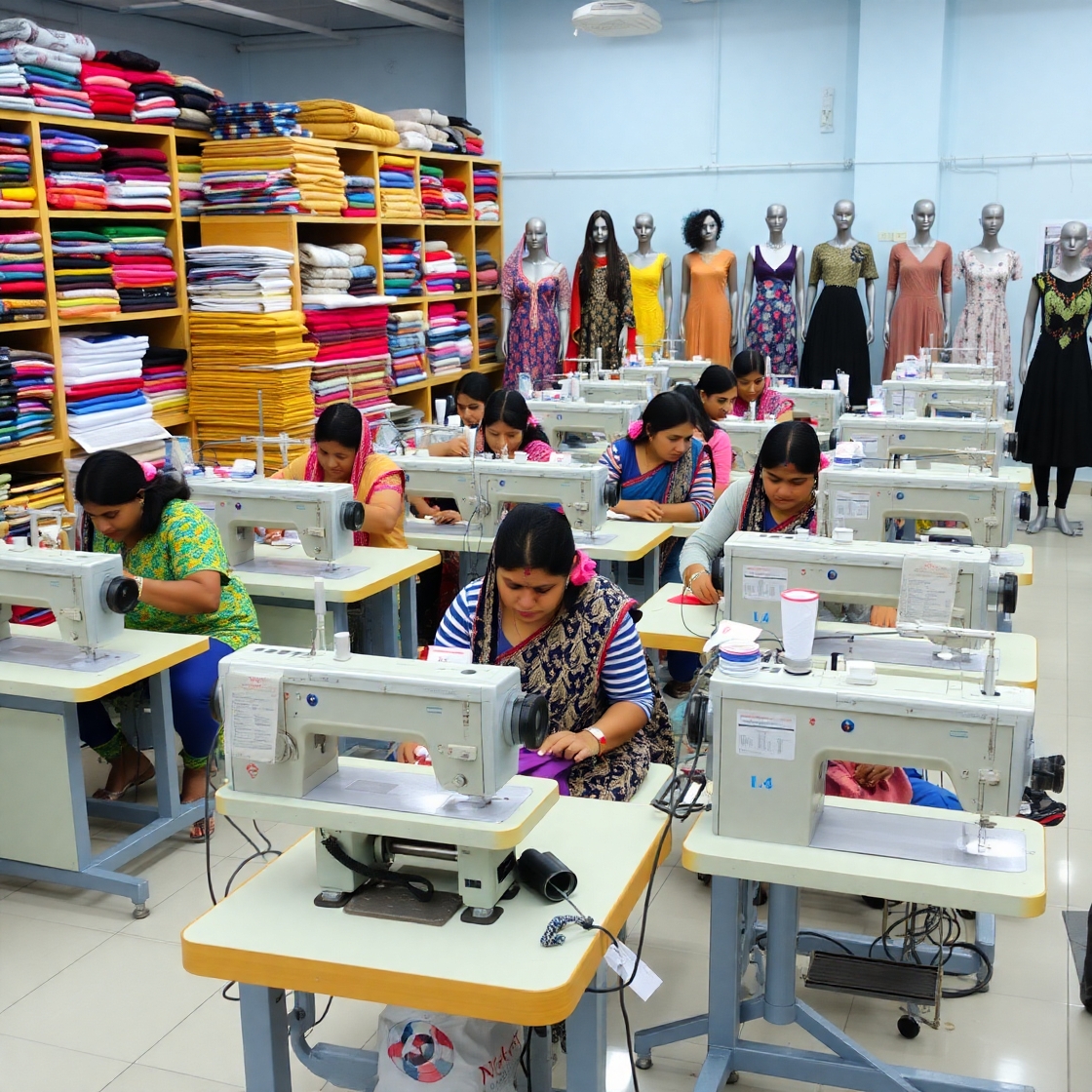S&C - SHubhankar Consulting A_modern_garment_factory_with_rows_of_skilled_Ben_